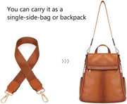Women’s Anti-Theft Leather Backpack Purse Handbag