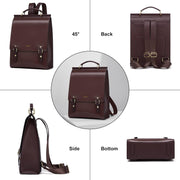 Women’s Leather Backpack Purse For Work And Travel