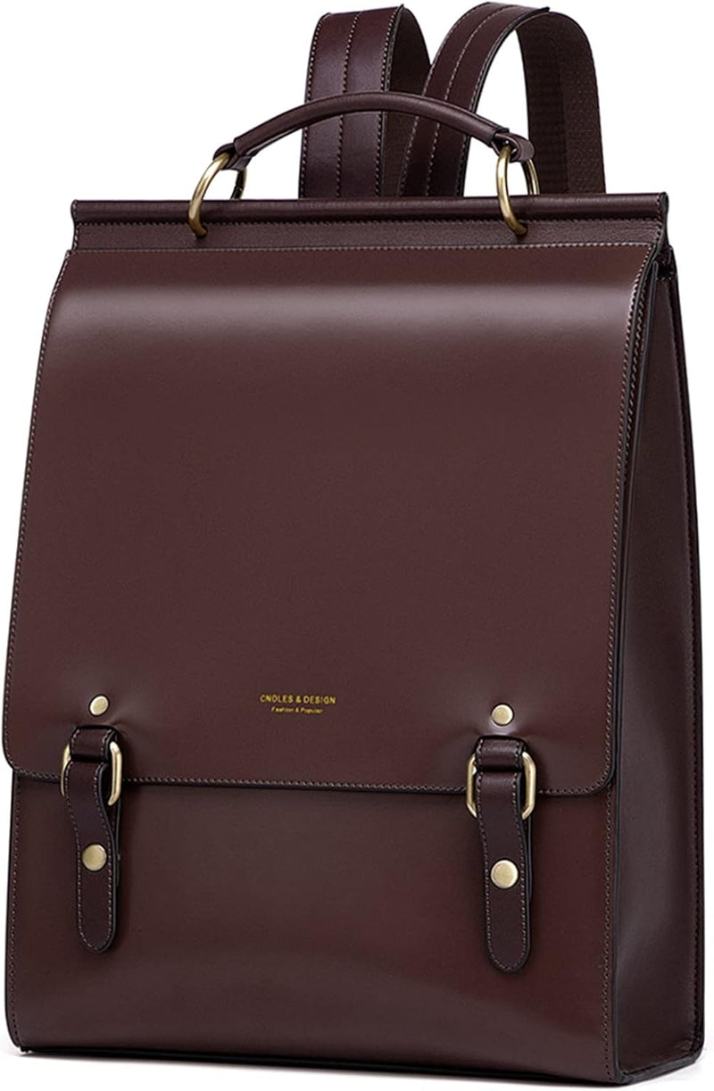 Women’s Leather Backpack Purse For Work And Travel