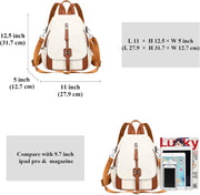 Genuine Leather Women’s Convertible Backpack Purse