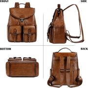 Women’s Vintage Full Grain Leather Backpack Purse