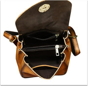 Genuine Leather Mini Backpack Purse for Women