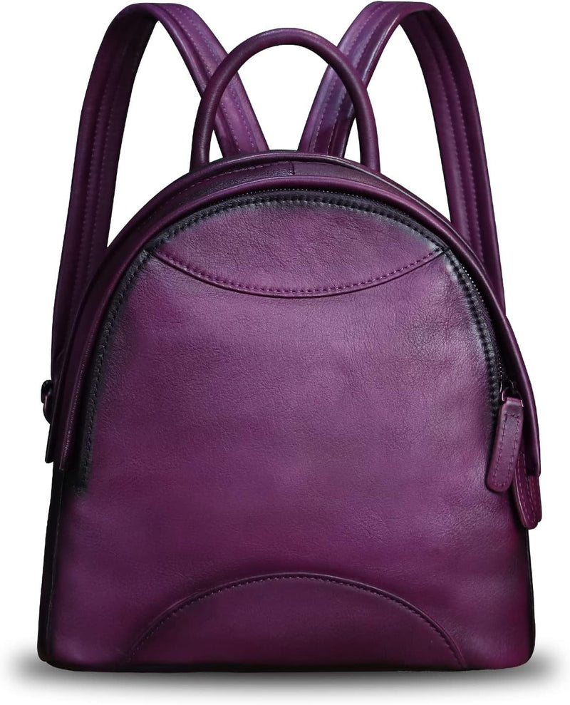 Genuine Leather Mini Backpack Purse for Women
