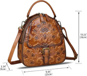 Women’s Genuine Leather Vintage Backpack Purse