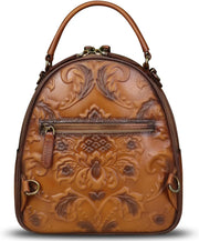 Women’s Genuine Leather Vintage Backpack Purse