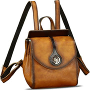 Genuine Leather Mini Backpack Purse for Women