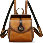 Genuine Leather Mini Backpack Purse for Women