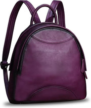 Genuine Leather Mini Backpack Purse for Women