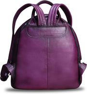 Genuine Leather Mini Backpack Purse for Women