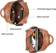 Small Vegan Leather Mini Backpack Purse for Women