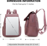 Women’s PU Leather Mini Backpack Purse With Multiple Pockets