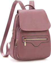 Women’s PU Leather Mini Backpack Purse With Multiple Pockets