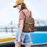 Vegan Leather Backpack Purse for Women with Pendant