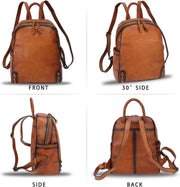 Women’s Genuine Leather Backpack Purse Vintage Rucksack