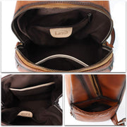 Women’s Genuine Leather Backpack Purse Vintage Rucksack