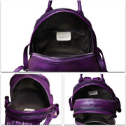 Genuine Leather Mini Backpack Purse for Women