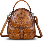 Women’s Genuine Leather Vintage Backpack Purse