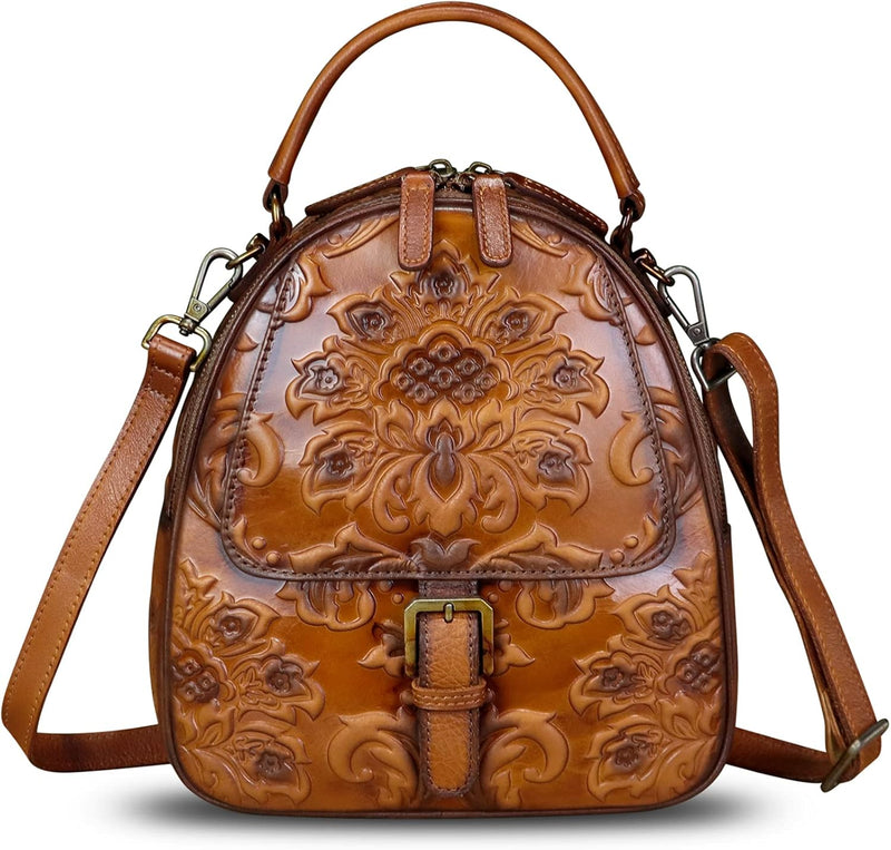 Women’s Genuine Leather Vintage Backpack Purse
