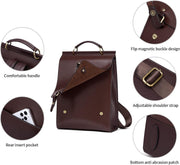 Women’s Leather Backpack Purse For Work And Travel