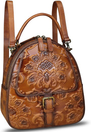 Women’s Genuine Leather Vintage Backpack Purse