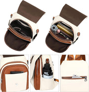 Genuine Leather Women’s Convertible Backpack Purse