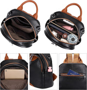 Women’s Genuine Leather Convertible Backpack Purse