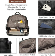 Women’s PU Leather Backpack Purse – Anti-Theft Travel Bag