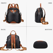 Women’s Genuine Leather Convertible Backpack Purse