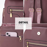 Women’s PU Leather Mini Backpack Purse With Multiple Pockets